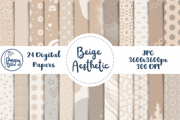 Download Digital Paper Beige Aesthetic - Digital Collection