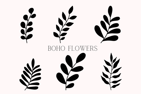 Download Boho Abstract Botanical Leaves Flower - Boho Collection