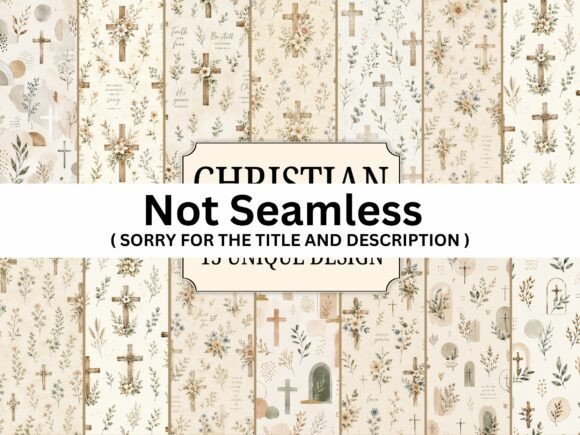 Download Elegant Christian Digital Paper Bundle - Digital Collection