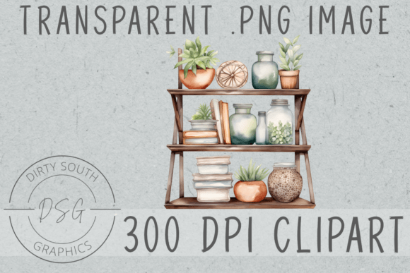 Download Watercolor Boho Decor Shelf - Boho Collection