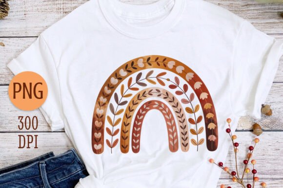 Download Boho Botanical Autumn Rainbow PNG - Boho Collection