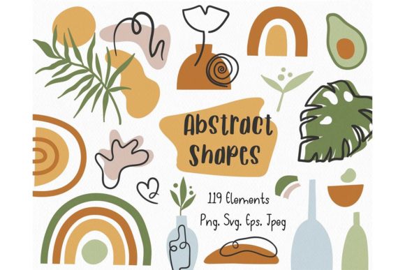 Download Boho Abstract Shapes SVG Cricut Bundle - Boho Collection