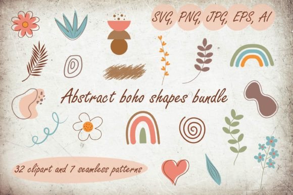 Download Abstract Boho Shapes Bundle - Boho Collection