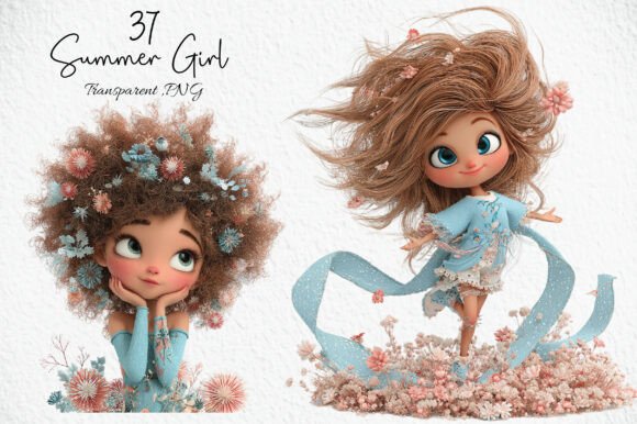 Download Boho Summer Girl PNG Clipart Bundle - Boho Collection